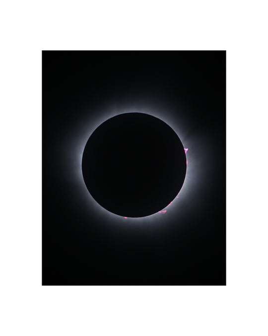 Matted Space Photograph — Great North American Eclipse